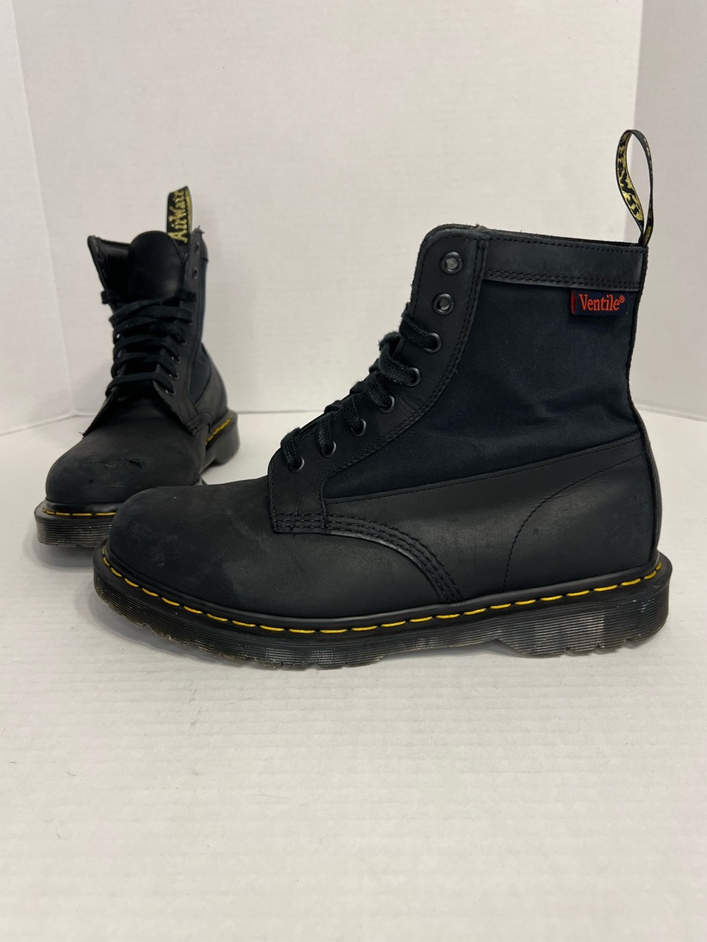 Dr. Martens 1460 Panel Leather Ventile Lace Up Boots Men’s Size US 11 UK 10